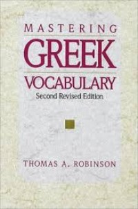 Image of Mastering Greek Vocabulary